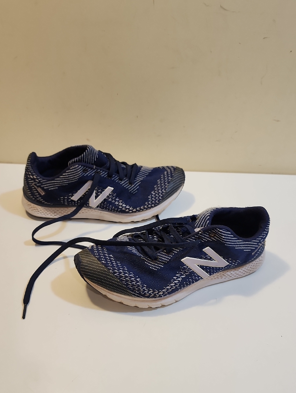New Balance Fuel Core Women'z Navy Knit Running Sneakers Sz 8